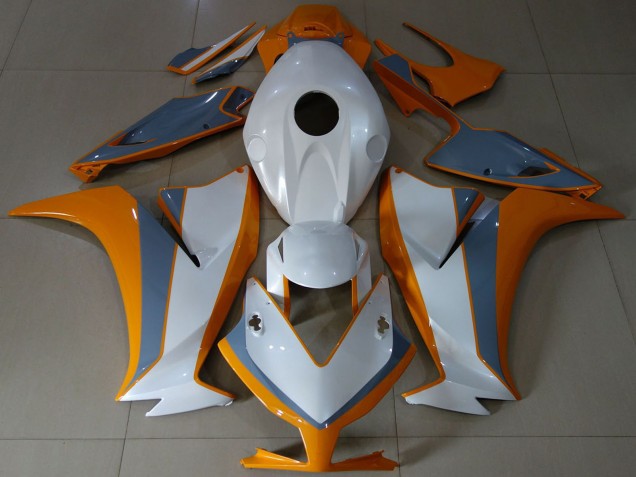 Mejores Carenados Moto Honda CBR1000RR 2012-2016 - Blanco Naranja Gris
