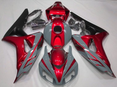 Mejores Carenados Moto Honda CBR1000RR 2006-2007 - Nardo Gris Rojo Negro Mate