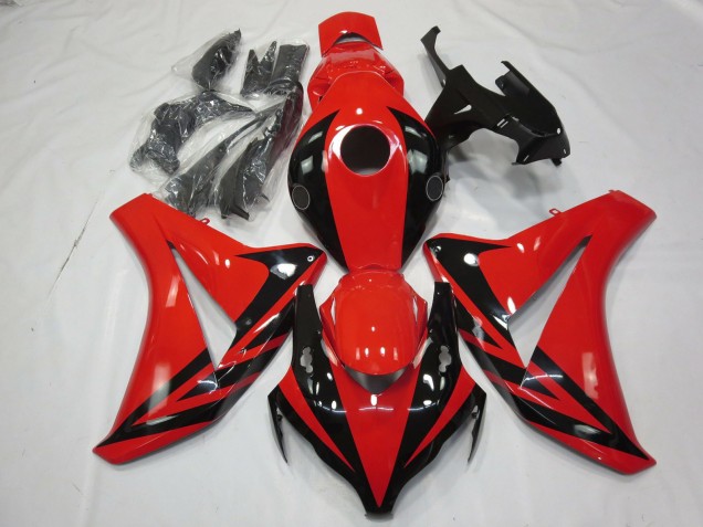 Mejores Carenado Moto Honda CBR1000RR 2008-2011 - Rojo Negro Brillante OEM Estilo