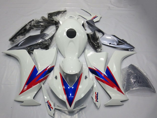 Mejores Carenados Moto Honda CBR1000RR 2012-2016 - Blanco Azul Rojo HRC OEM Estilo