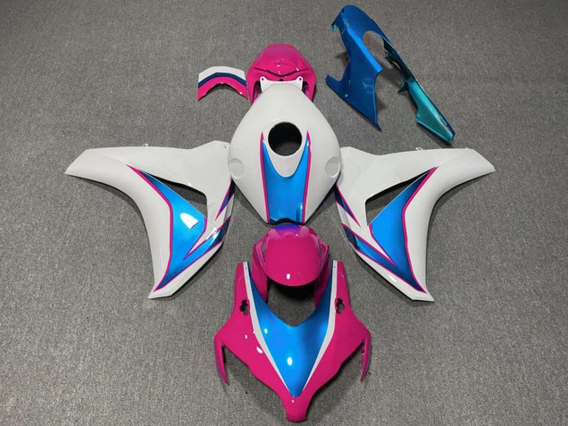 Mejores Carenados Moto Honda CBR1000RR 2008-2011 - Blanco Azul Rosa