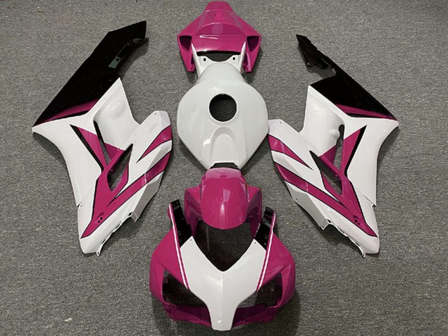 Mejores Carenados Moto Honda CBR1000RR 2004-2005 - Rosa Blanco Negro Brillante
