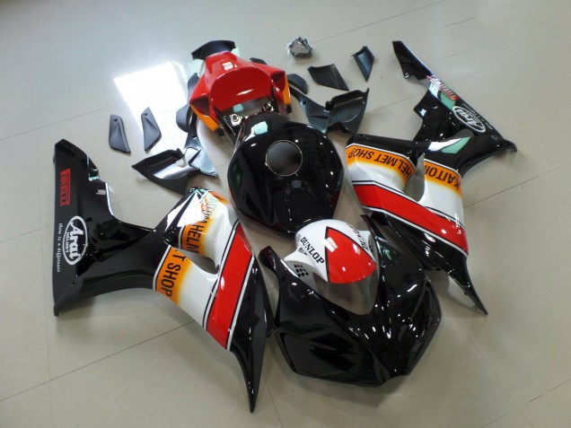 Mejores Carenados Moto Honda CBR1000RR 2006-2007 - Naranja Blanco Rojo Negro Brillante Pirelli Carrera