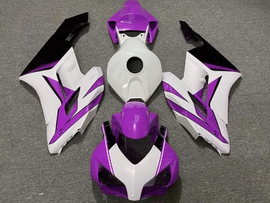 Mejores Carenados Moto Honda CBR1000RR 2004-2005 - Blanco Púrpura Negro Brillante
