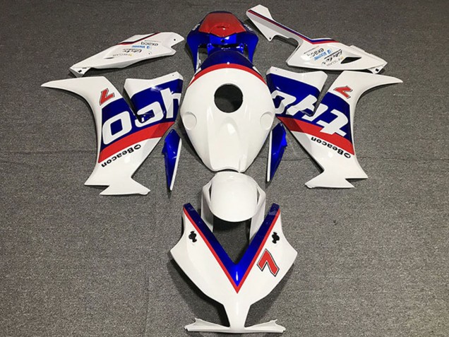 Mejores Carenados Moto Honda CBR1000RR 2012-2016 - Blanco Rojo Azul Tyco