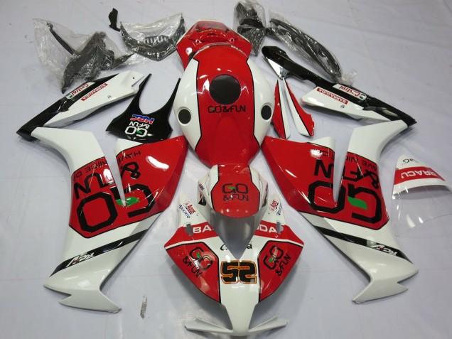 Mejores Carenados Moto Honda CBR1000RR 2012-2016 - Blanco Rojo Go&Fun