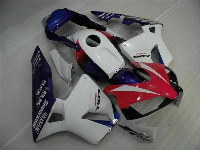 Mejores Carenado Moto Honda CBR600RR 2003-2004 - Blanco Rojo Azul