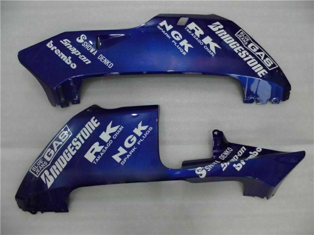 Mejores Carenado Moto Honda CBR600RR 2003-2004 - Blanco Rojo Azul