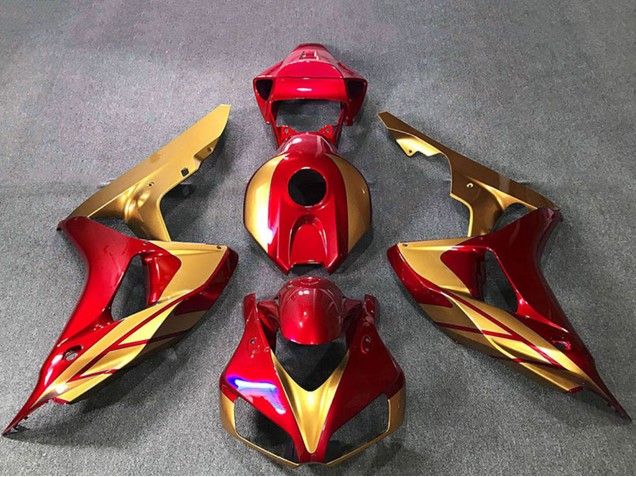 Mejores Carenados Moto Honda CBR1000RR 2006-2007 - Oro Rojo