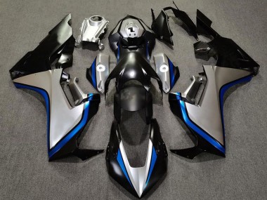 Mejores Carenados Moto Honda CBR1000RR 2017-2023 - Plata Azul Negro Brillante