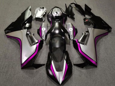 Mejores Carenados Moto Honda CBR1000RR 2017-2023 - Plata Rosa Negro Brillante