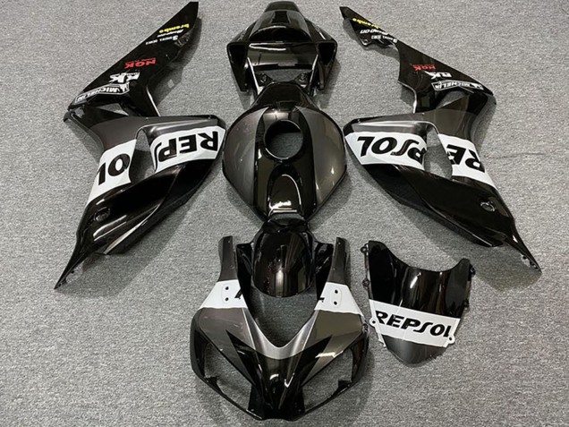 Mejores Carenados Moto Honda CBR1000RR 2006-2007 - Gris Blanco Negro Brillante Repsol