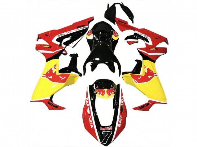 Mejores Carenados Moto Honda CBR1000RR 2017-2023 - Negro Brillante Amarillo Rojo Bull