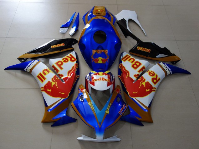 Mejores Carenados Moto Honda CBR1000RR 2012-2016 - Blanco Azul Oro Rojo Bull