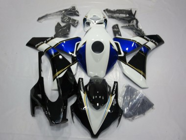 Mejores Carenados Moto Honda CBR1000RR 2008-2011 - Blanco Azul Oro Negro Brillante