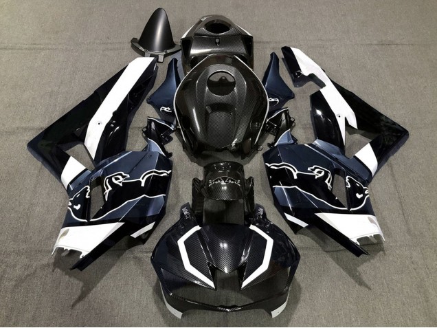 Mejores Carenados Moto Honda CBR600RR 2013-2023 - Negro FibraCarbono Blanco Azul Toro