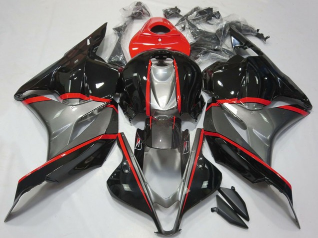 Mejores Carenados Moto Honda CBR600RR 2009-2012 - Rojo Gris Negro Brillante