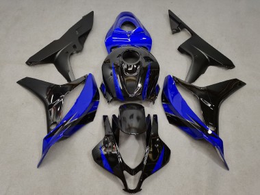Mejores Carenado Moto Honda CBR600RR 2007-2008 - Azul Negro Brillante