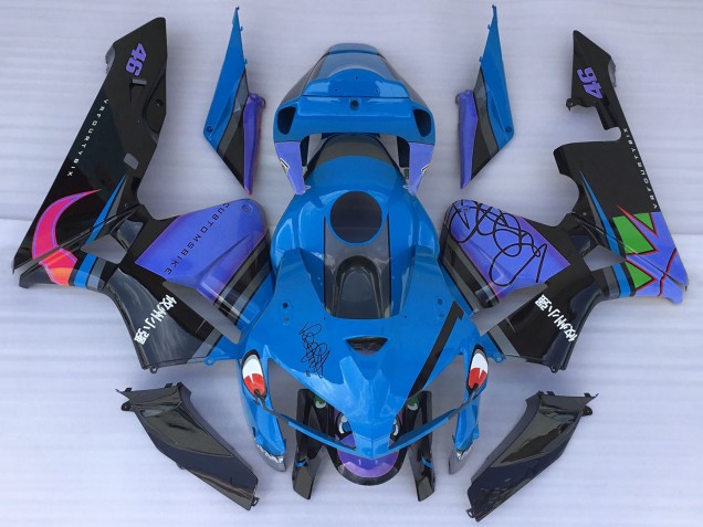 Mejores Carenados Moto Honda CBR600RR 2005-2006 - Azul Tiburón