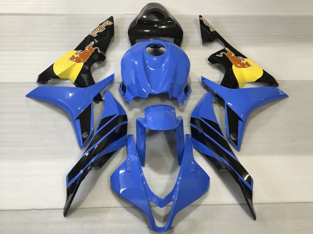 Mejores Carenados Moto Honda CBR600RR 2007-2008 - Azul Amarillo Negro Brillante Rojo Bull