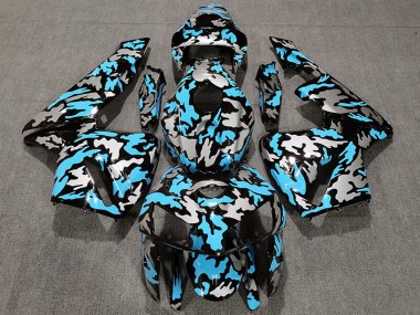 Mejores Carenados Moto Honda CBR600RR 2005-2006 - Camouflage Azul Claro