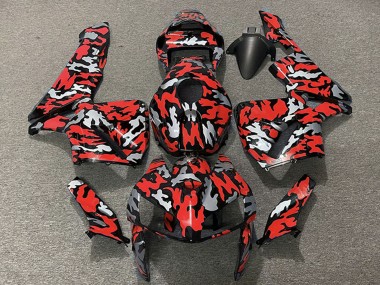 Mejores Carenados Moto Honda CBR600RR 2005-2006 - Camouflage Rojo