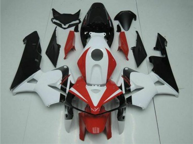 Mejores Kits Carenado Moto Honda CBR600RR 2005-2006 - Blanco Rojo Negro