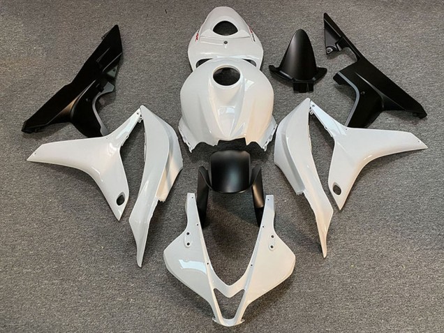 Mejores Carenado Moto Honda CBR600RR 2007-2008 - Blanco Negro Mate