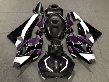 Mejores Carenados Moto Honda CBR600RR 2013-2023 - Negro FibraCarbono Blanco Púrpura Toro
