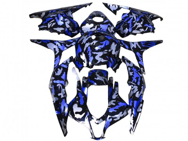 Mejores Carenados Moto Honda CBR600RR 2009-2012 - Azul Blanco Camouflage