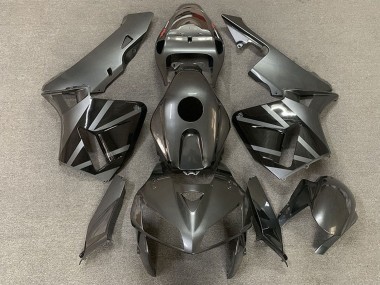 Mejores Carenados Moto Honda CBR600RR 2005-2006 - Plata Oscuro Negro