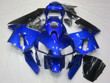 Mejores Carenado Moto Honda CBR600RR 2003-2004 - Azul Negro Brillante