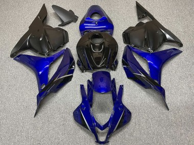 Mejores Carenados Moto Honda CBR600RR 2009-2012 - Azul Negro Brillante OEM Estilo