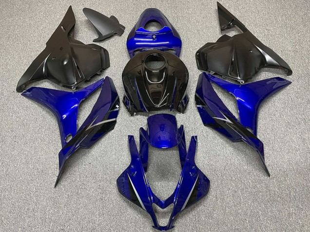 Mejores Carenados Moto Honda CBR600RR 2009-2012 - Azul Negro Brillante OEM Estilo