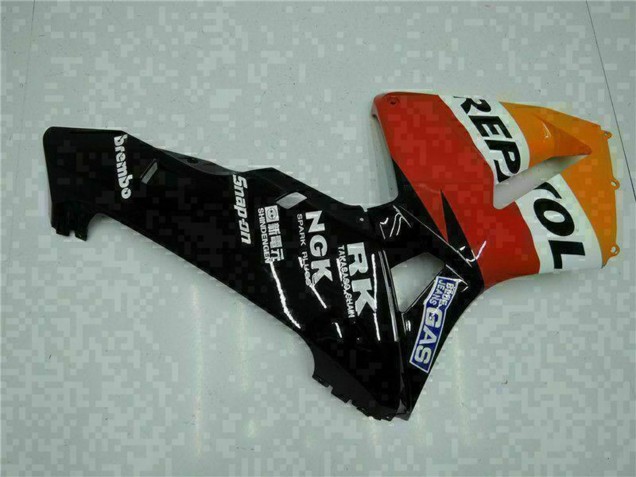 Mejores Carenados Moto Honda CBR600RR 2005-2006 - Naranja Blanco Rojo Negro Repsol