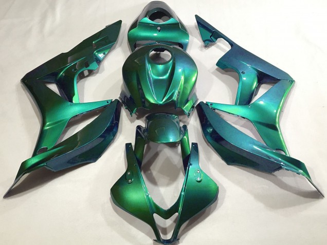 Mejores Carenados Moto Honda CBR600RR 2007-2008 - Verde Esmeralda Plain