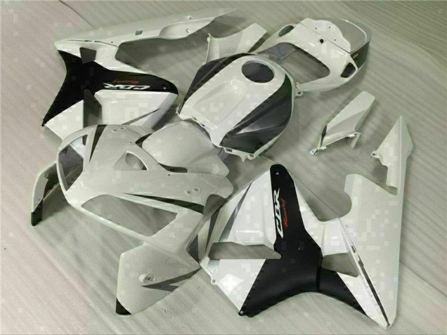 Mejores Carenado Moto Honda CBR600RR 2005-2006 - Blanco Negro