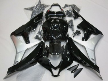 Mejores Carenados Moto Honda CBR600RR 2007-2008 - Plata Negro Brillante