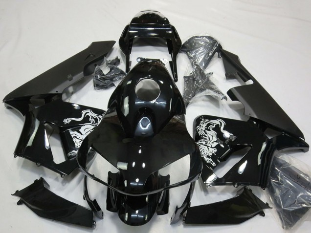 Mejores Carenados Moto Honda CBR600RR 2003-2004 - Negro Brillante Especial Diseño