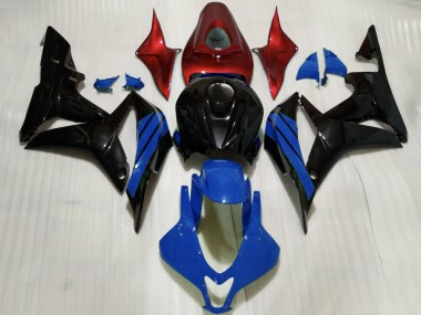 Mejores Carenados Moto Honda CBR600RR 2007-2008 - Rojo Azul Negro Brillante