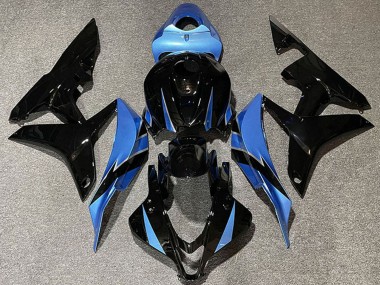 Mejores Carenados Moto Honda CBR600RR 2007-2008 - Azul Claro Negro Brillante