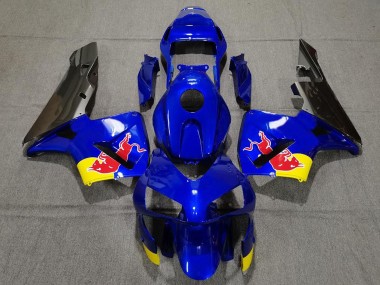 Mejores Carenados Moto Honda CBR600RR 2003-2004 - Azul Amarillo Negro Brillante Rojo Bull