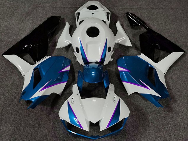Mejores Carenado Moto Honda CBR600RR 2013-2023 - Blanco Azul Negro Brillante
