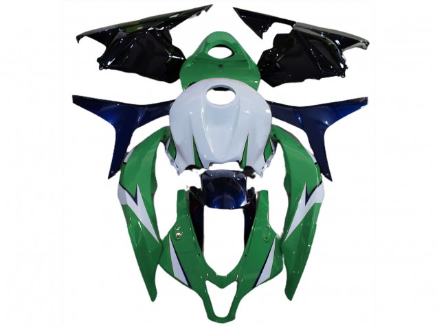 Mejores Carenado Moto Honda CBR600RR 2009-2012 - Blanco Verde Azul Negro Brillante