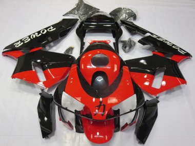 Mejores Carenados Moto Honda CBR600RR 2003-2004 - Rojo Negro Brillante Power