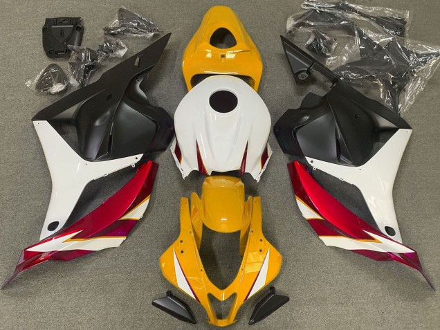 Mejores Carenados Moto Honda CBR600RR 2009-2012 - Blanco Rojo Amarillo Negro Mate