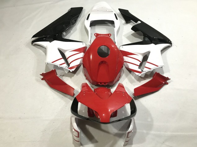 Mejores Carenados Moto Honda CBR600RR 2003-2004 - Blanco Rojo Negro Brillante