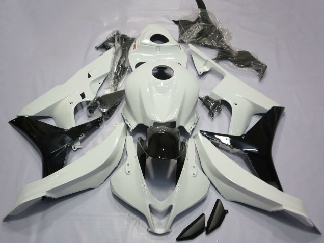 Mejores Carenados Moto Honda CBR600RR 2007-2008 - Blanco Negro Brillante