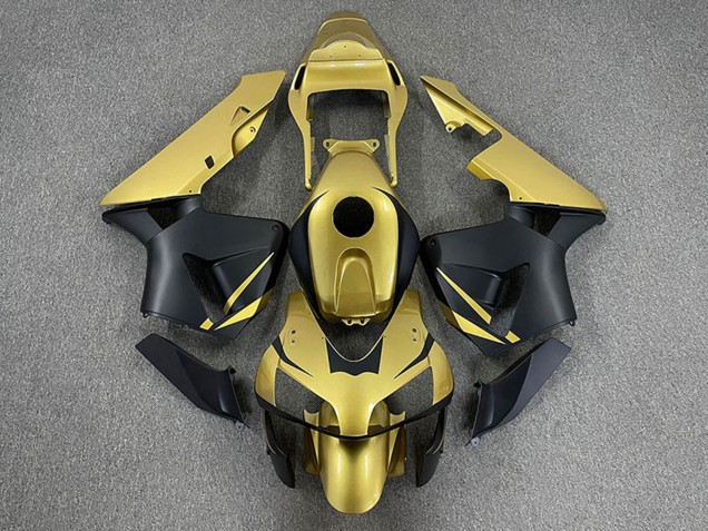 Mejores Carenados Moto Honda CBR600RR 2003-2004 - Oro Negro Mate