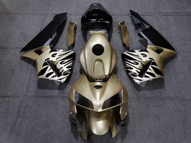 Mejores Carenados Moto Honda CBR600RR 2005-2006 - Oro Negro Blanco